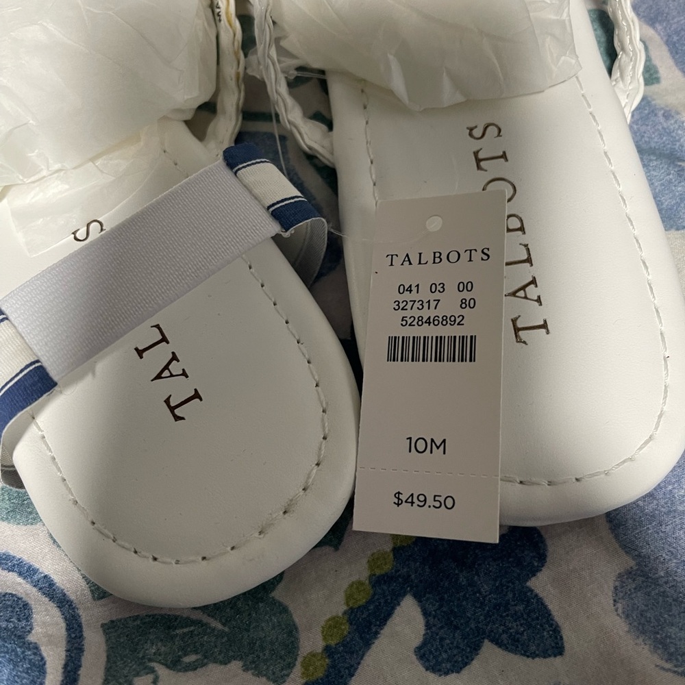 Talbots White Slip-on Sandals